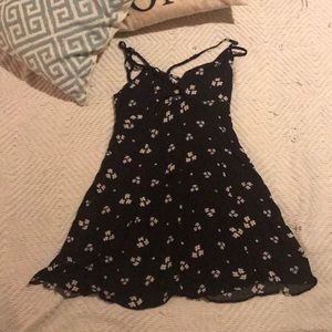 Black flower dress